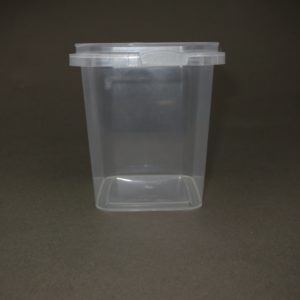 A container with lid on the floor