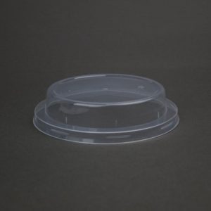 A plastic container with a lid on it.